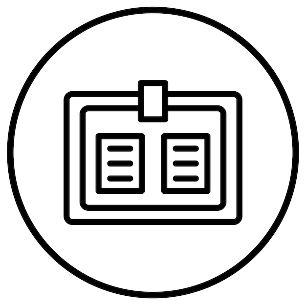 Noticeboard Vector Icon Design Illustration