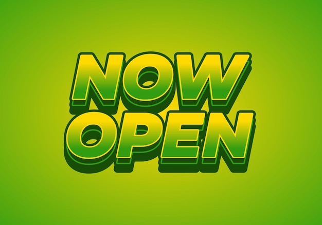 Now open Text effect in 3D style with good colors