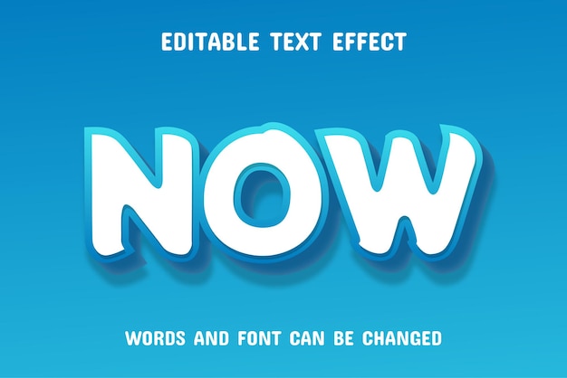 now text editable gradient text effect