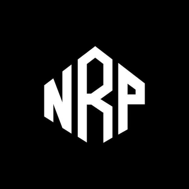 NRP letter logo design with polygon shape NRP polygon and cube shape logo design NRP hexagon vector logo template white and black colors NRP monogram business and real estate logo