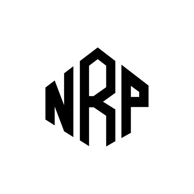 NRP letter logo design with polygon shape NRP polygon and cube shape logo design NRP hexagon vector logo template white and black colors NRP monogram business and real estate logo