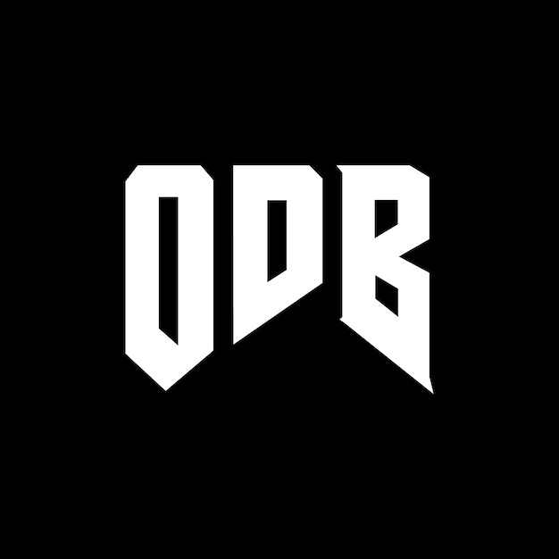 ODB letter logo design for technology company ODB logo design black and white color combination ODB logo ODB vector ODB design ODB icon ODB alphabet ODB typography logo design