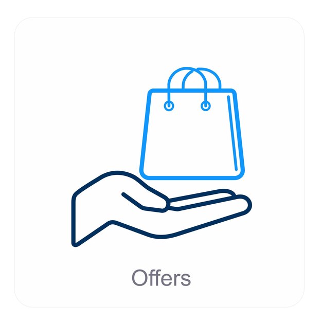 Offers and deals icon concept