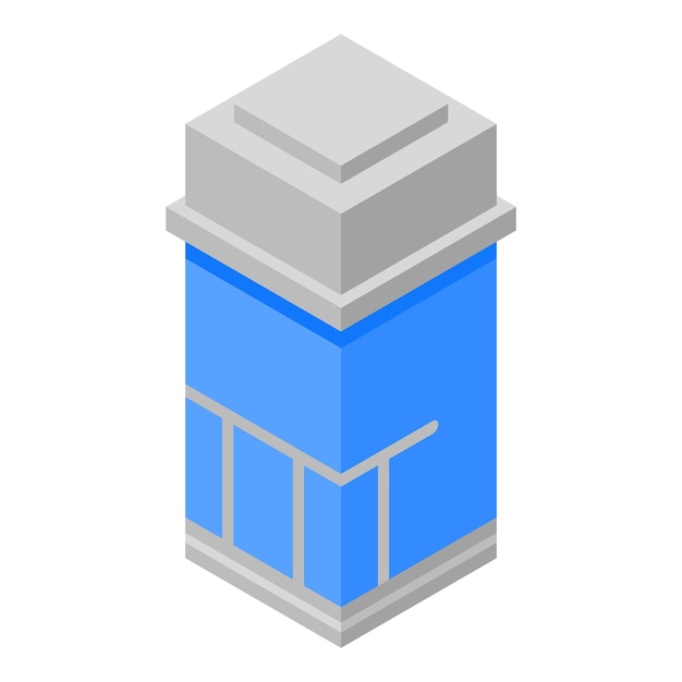 office elevator icon isometric of office elevator vector icon for web design isolated on white background