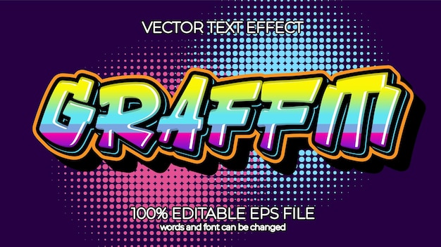 old school retro editable text effect style eps editable text effect