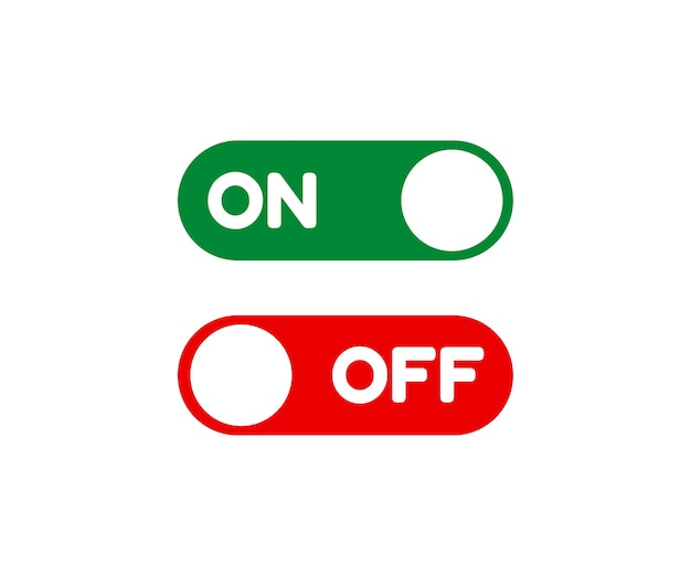 On- ja off-kytkinpainikkeet