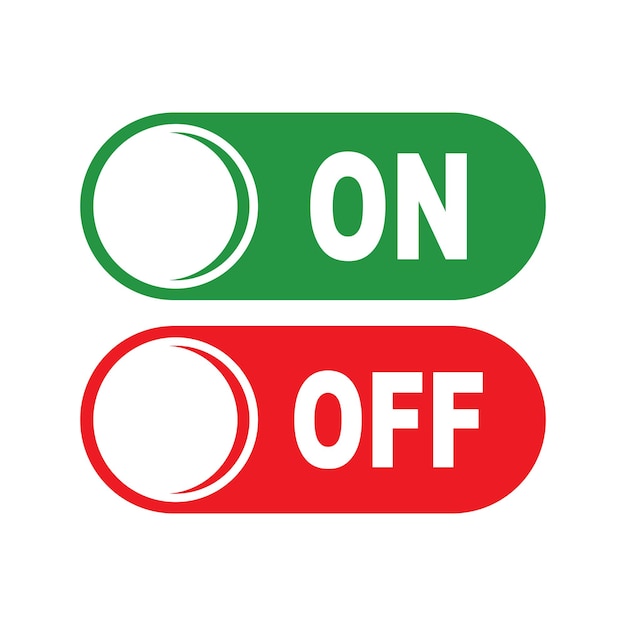 On off button symbol logo icon vector illustration design