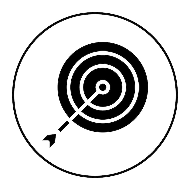 On Target icon vector image Can be used for Trading