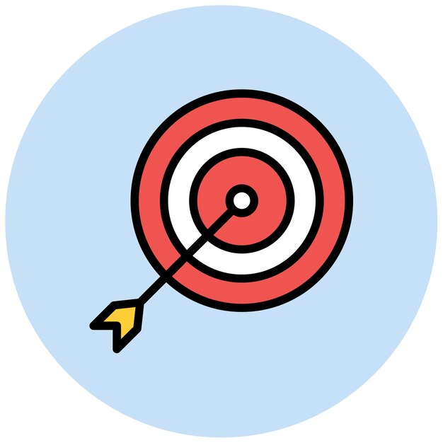 on target icon vector image can be used for trading