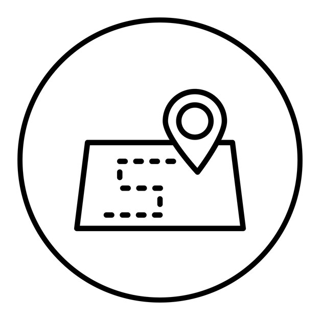 On The Map icon vector image Can be used for Contact Us