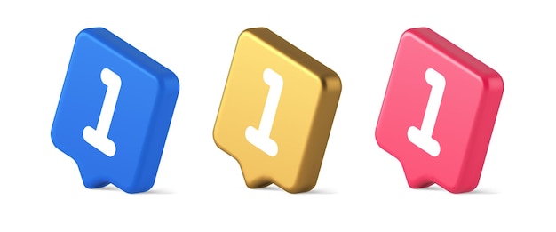 one number button finance counting panel keyboard user interface 3d realistic icon