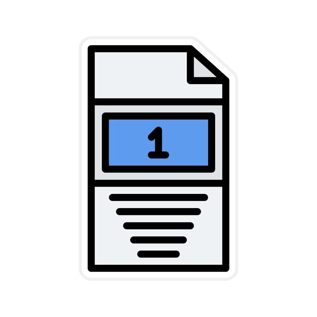 One Page icon vector image Can be used for Printing