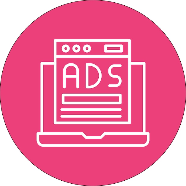 Online Ads Vector Illustration Style