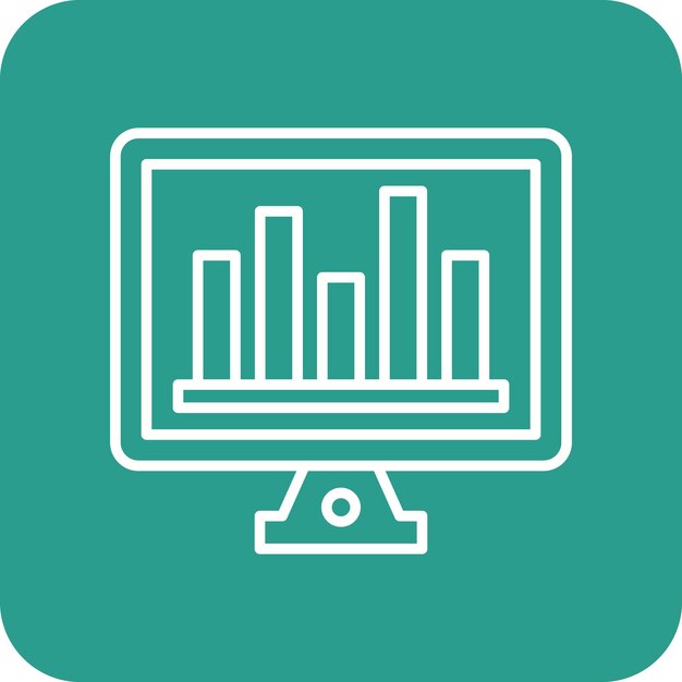 Online Bar Chart icon vector image Can be used for ECommerce