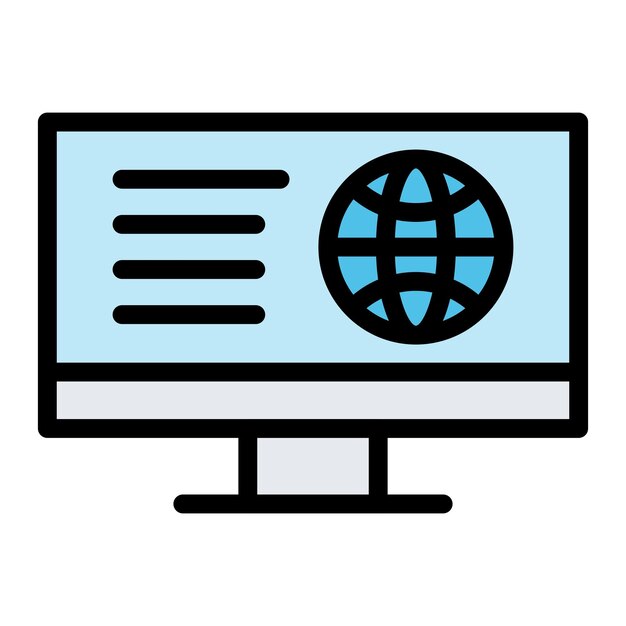Online Business Vector Icon Design Illustration