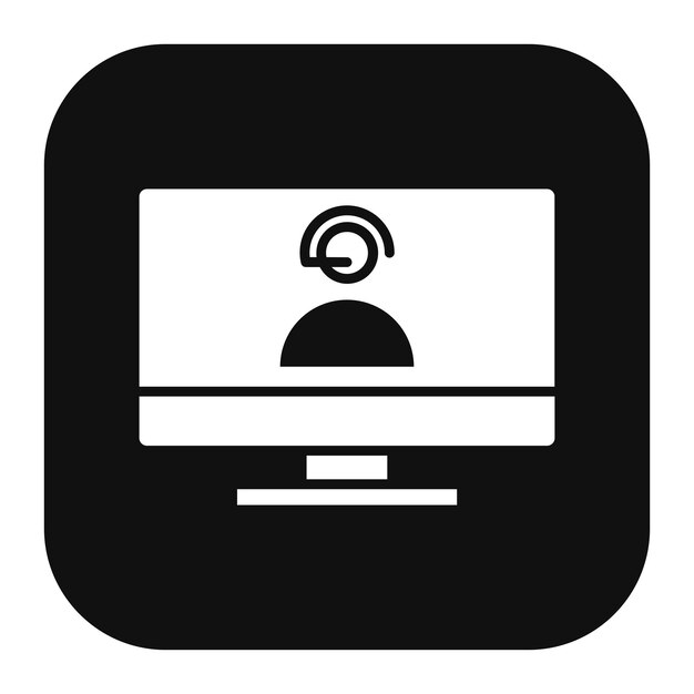 Online Call Center Vector Illustration