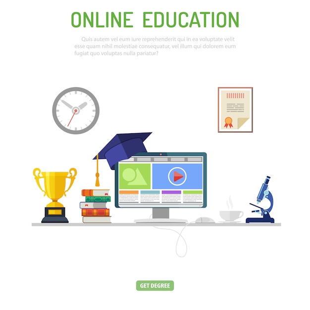 online education concept