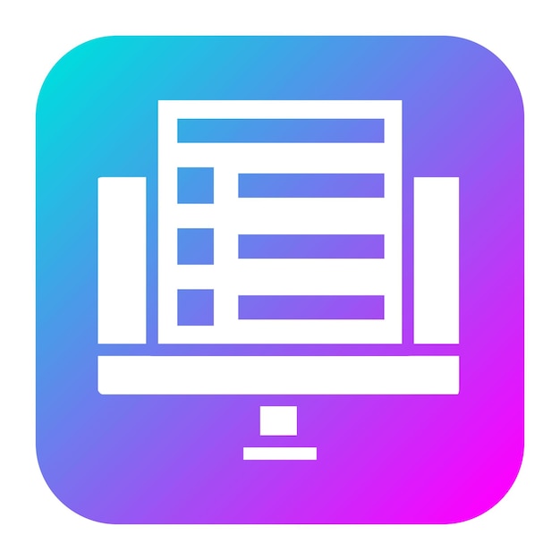 Online Exam vector icon Can be used for Back to School iconset