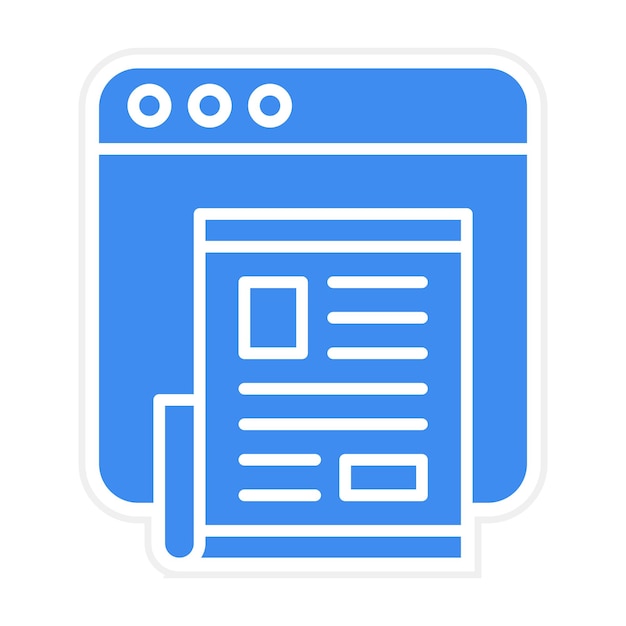Online News icon vector image Can be used for News and Media