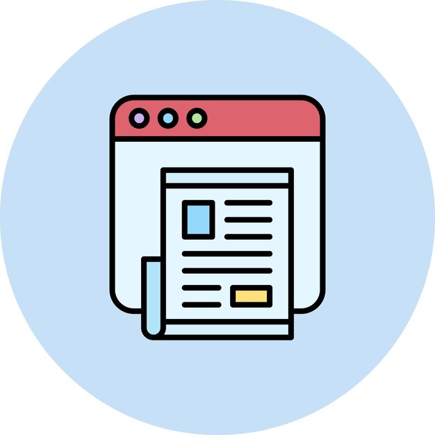 Online News icon vector image Can be used for News and Media