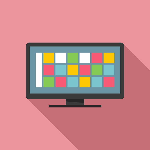 Online pc software icon Flat illustration of Online pc software vector icon for web design