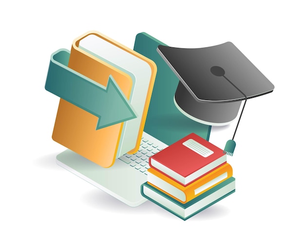 online school student education data concept