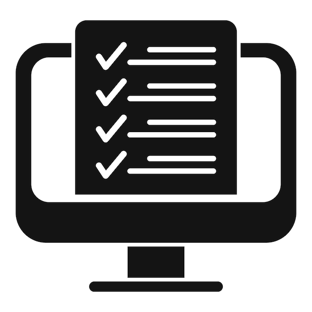 Online task help icon simple vector Customer support Persona marketing