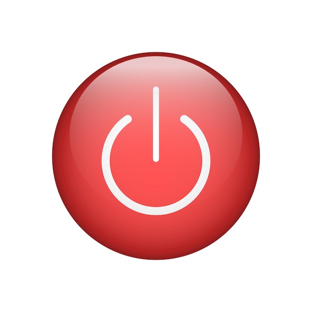 Onoff icon Power button isolated on white background Vector illustration