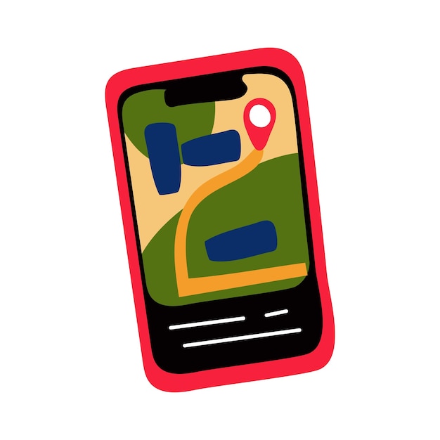 open road map in your phone online navigation gps concept route management using a smartphone thanks
