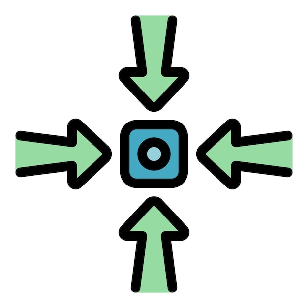 Opportunity chance icon Outline opportunity chance vector icon color flat isolated
