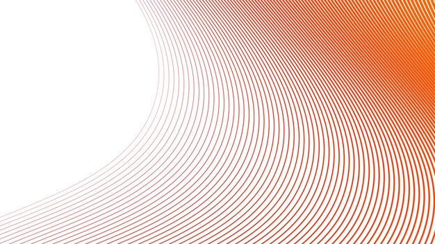 orange abstract background with blue curve line vector image