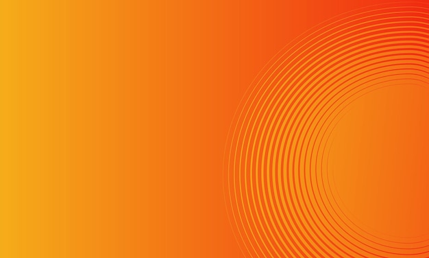 Orange abstract background with circle