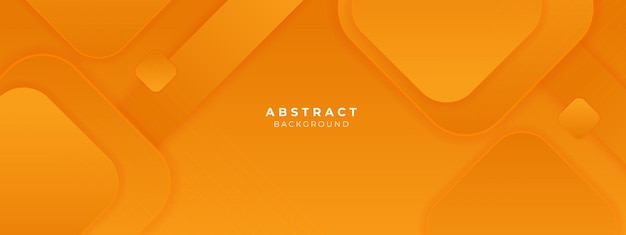 Orange abstract on gray background