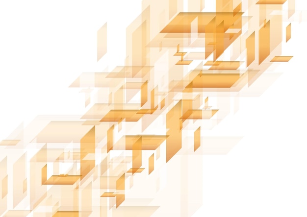 Orange and grey abstract hitech shapes digital pattern design Vector modern futuristic background