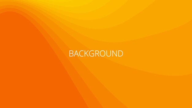 Orange and yellow abstract background with sharp wavy lines gradient transition dynamic curve shape