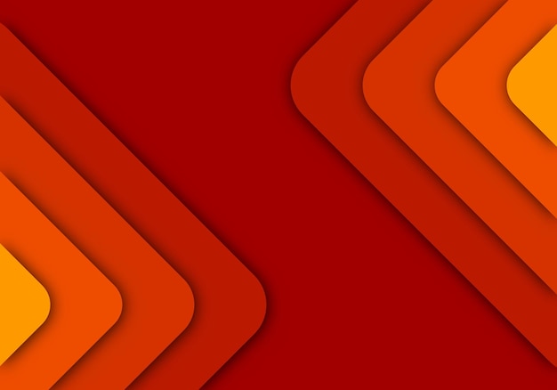 orange background geometric overlap layer paper cut on dark with space design