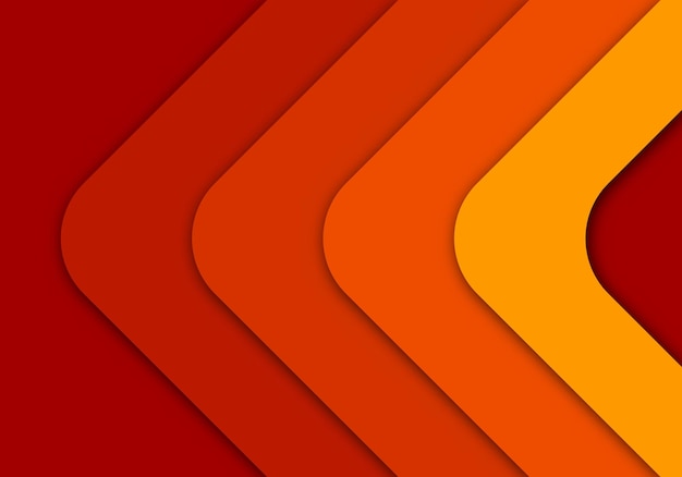 orange background geometric overlap layer paper cut on dark with space design