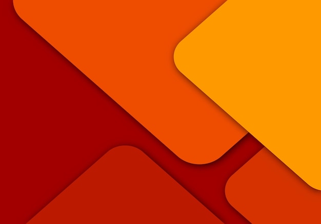 orange background geometric overlap layer paper cut on dark with space design
