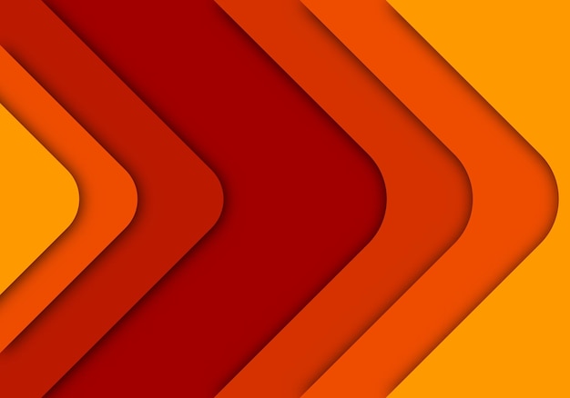orange background geometric overlap layer paper cut on dark with space design