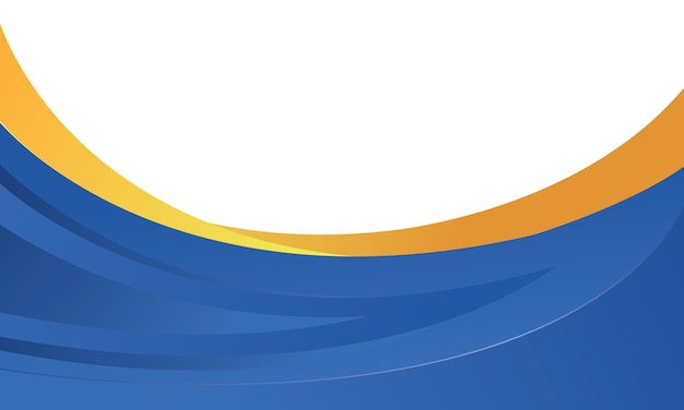 Orange Blue abstract curve wave gradient background