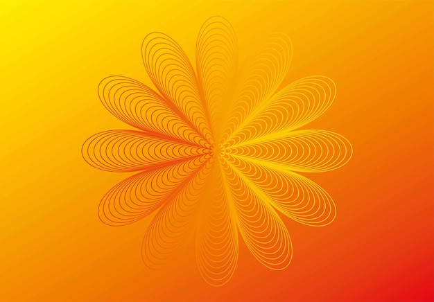 orange gradient background template with line pattern