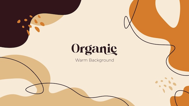 Organic Feminine Abstract Background with Earth Tone Color