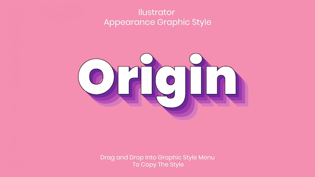 Origin Text Style Effect 