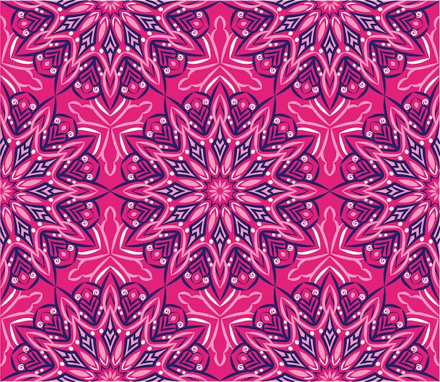 Ornamentaalinen mandala-design abstrakti tausta. Saumaton kuvio