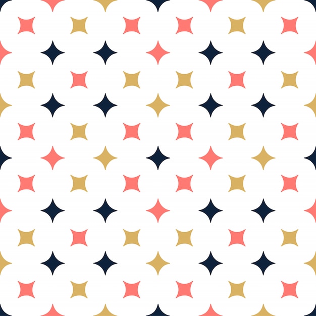 ornamental vector seamless pattern with star. modern stylish texture with repeating tiles.