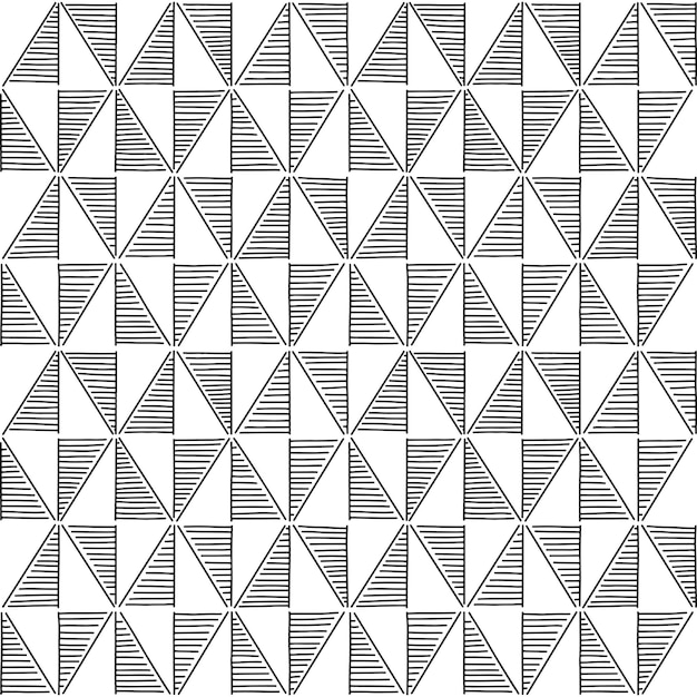 Ornamented black and white rhombus Monochrome decorative rhombus seamless background