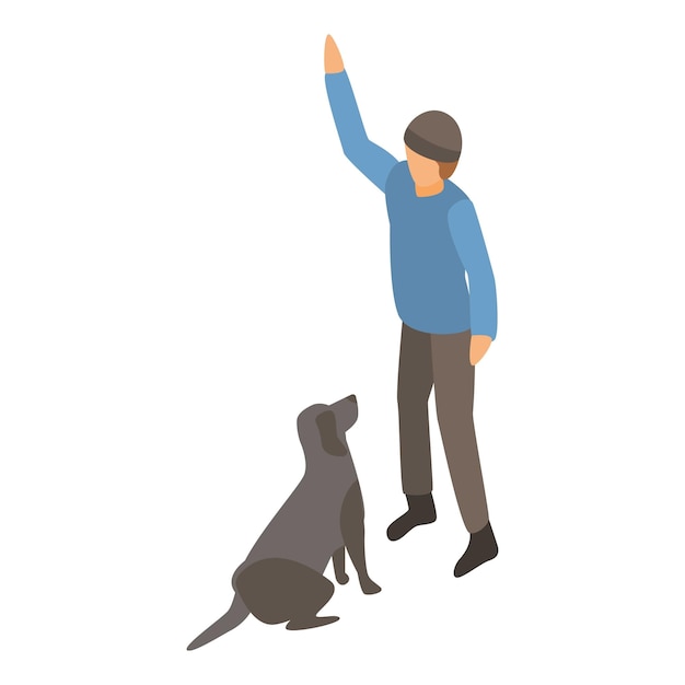 outdoor dog training icon isometric of outdoor dog training vector icon for web design isolated on white background
