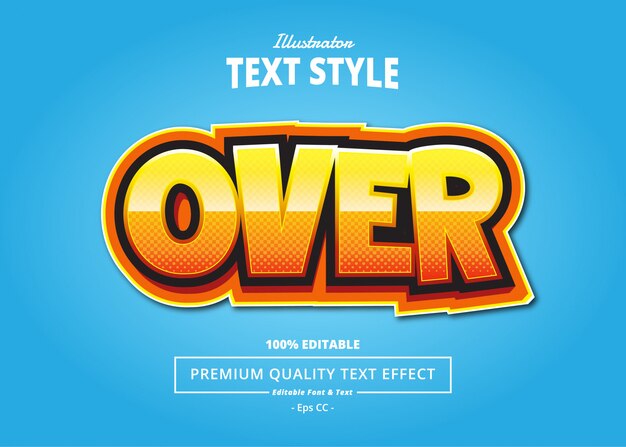 Over Text Effect