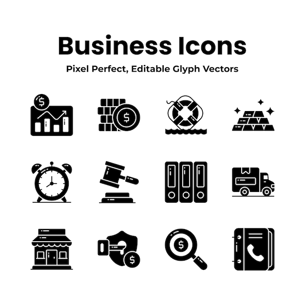 Pack of business and finance vectors set in modern design style ready to use in web mobile apps