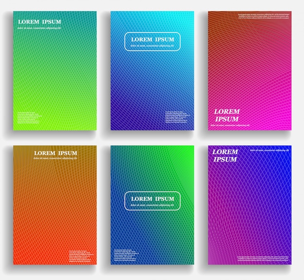pack of gradient cover templates